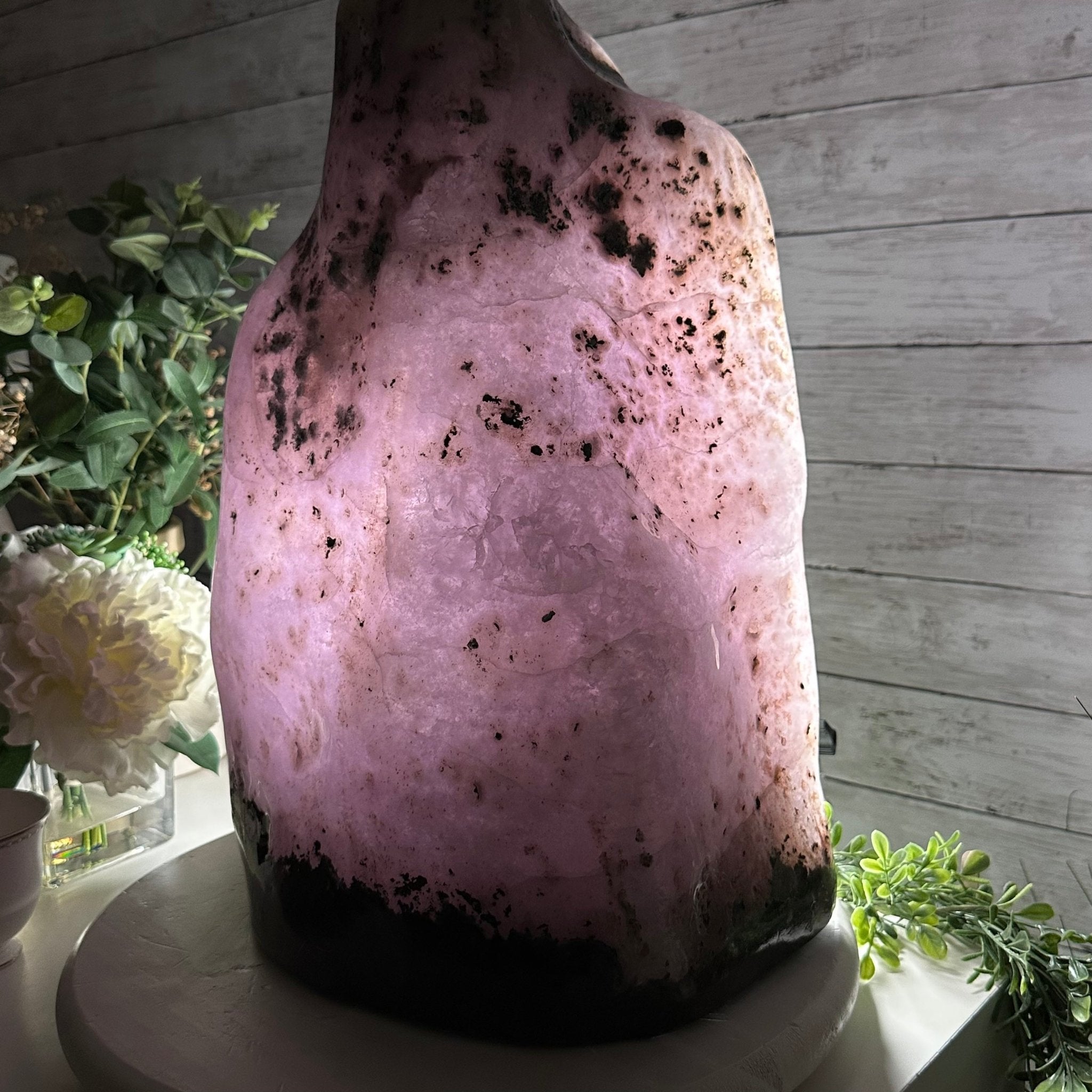 Extra Quality Polished Brazilian Amethyst Cathedral, 87.3 lbs & 17.75" tall Model #5602-0009 by Brazil Gems - Brazil GemsBrazil GemsExtra Quality Polished Brazilian Amethyst Cathedral, 87.3 lbs & 17.75" tall Model #5602-0009 by Brazil GemsPolished Cathedrals5602-0009