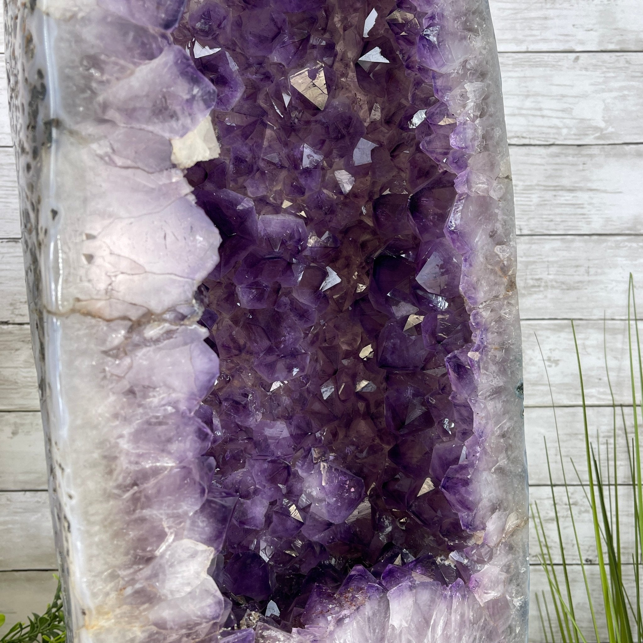 Extra Quality Polished Brazilian Amethyst Cathedral, 93.4 lbs & 26.75" tall Model #5602-0138 by Brazil Gems - Brazil GemsBrazil GemsExtra Quality Polished Brazilian Amethyst Cathedral, 93.4 lbs & 26.75" tall Model #5602-0138 by Brazil GemsPolished Cathedrals5602-0138