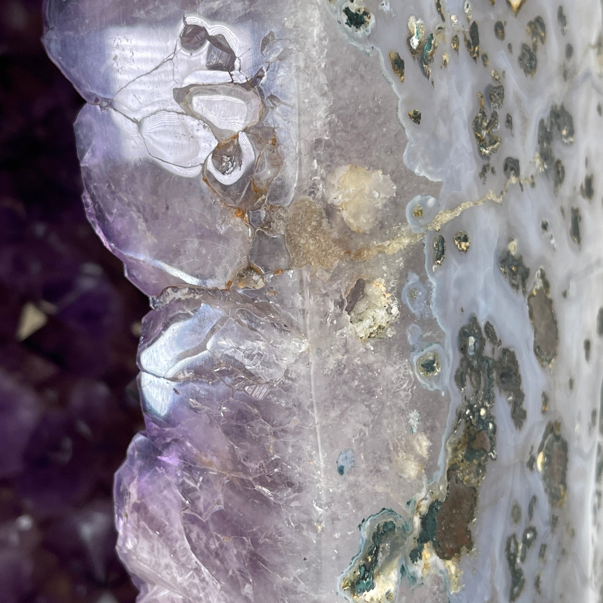 Extra Quality Polished Brazilian Amethyst Cathedral, 93.4 lbs & 26.75" tall Model #5602-0138 by Brazil Gems - Brazil GemsBrazil GemsExtra Quality Polished Brazilian Amethyst Cathedral, 93.4 lbs & 26.75" tall Model #5602-0138 by Brazil GemsPolished Cathedrals5602-0138