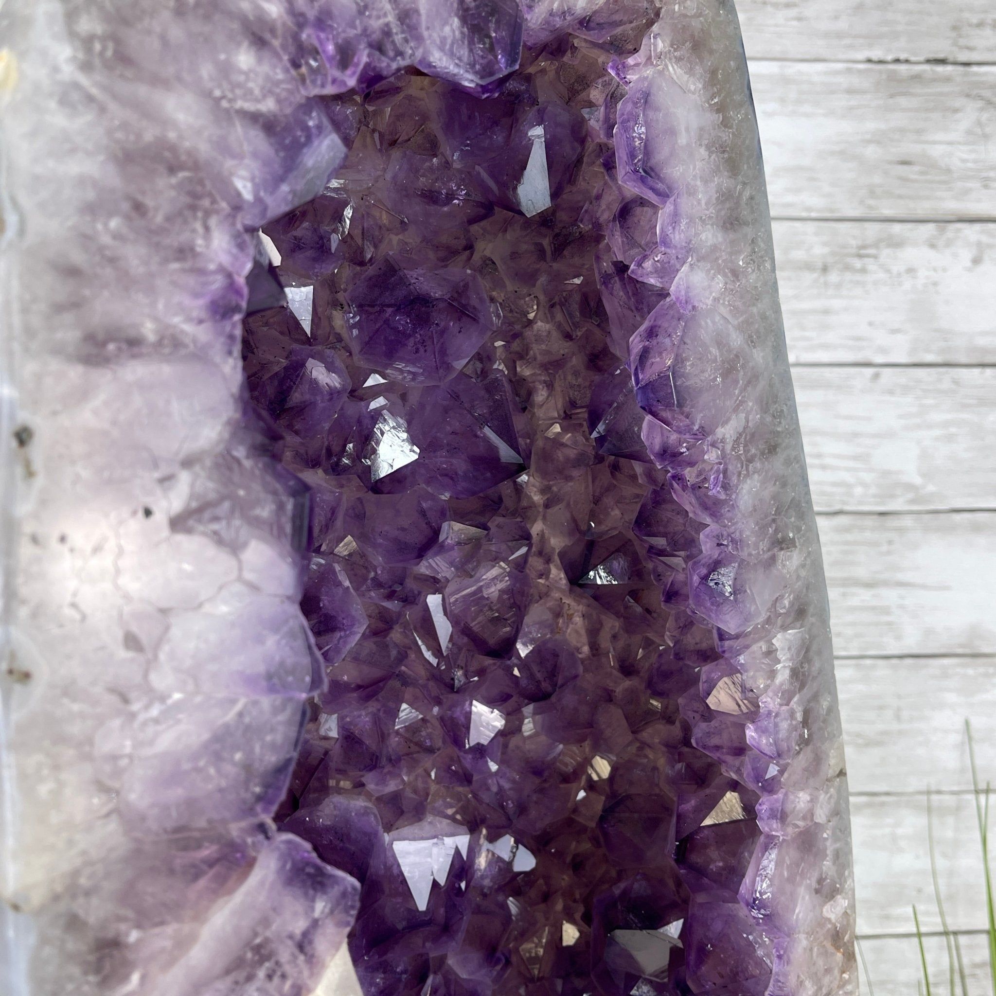 Extra Quality Polished Brazilian Amethyst Cathedral, 93.4 lbs & 26.75" tall Model #5602-0138 by Brazil Gems - Brazil GemsBrazil GemsExtra Quality Polished Brazilian Amethyst Cathedral, 93.4 lbs & 26.75" tall Model #5602-0138 by Brazil GemsPolished Cathedrals5602-0138