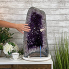 Extra Quality Polished Brazilian Amethyst Cathedral, 95.2 lbs & 24.6" tall Model #5602-0139 by Brazil Gems - Brazil GemsBrazil GemsExtra Quality Polished Brazilian Amethyst Cathedral, 95.2 lbs & 24.6" tall Model #5602-0139 by Brazil GemsPolished Cathedrals5602-0139