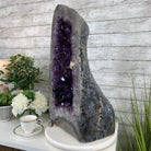 Extra Quality Polished Brazilian Amethyst Cathedral, 95.2 lbs & 24.6" tall Model #5602-0139 by Brazil Gems - Brazil GemsBrazil GemsExtra Quality Polished Brazilian Amethyst Cathedral, 95.2 lbs & 24.6" tall Model #5602-0139 by Brazil GemsPolished Cathedrals5602-0139