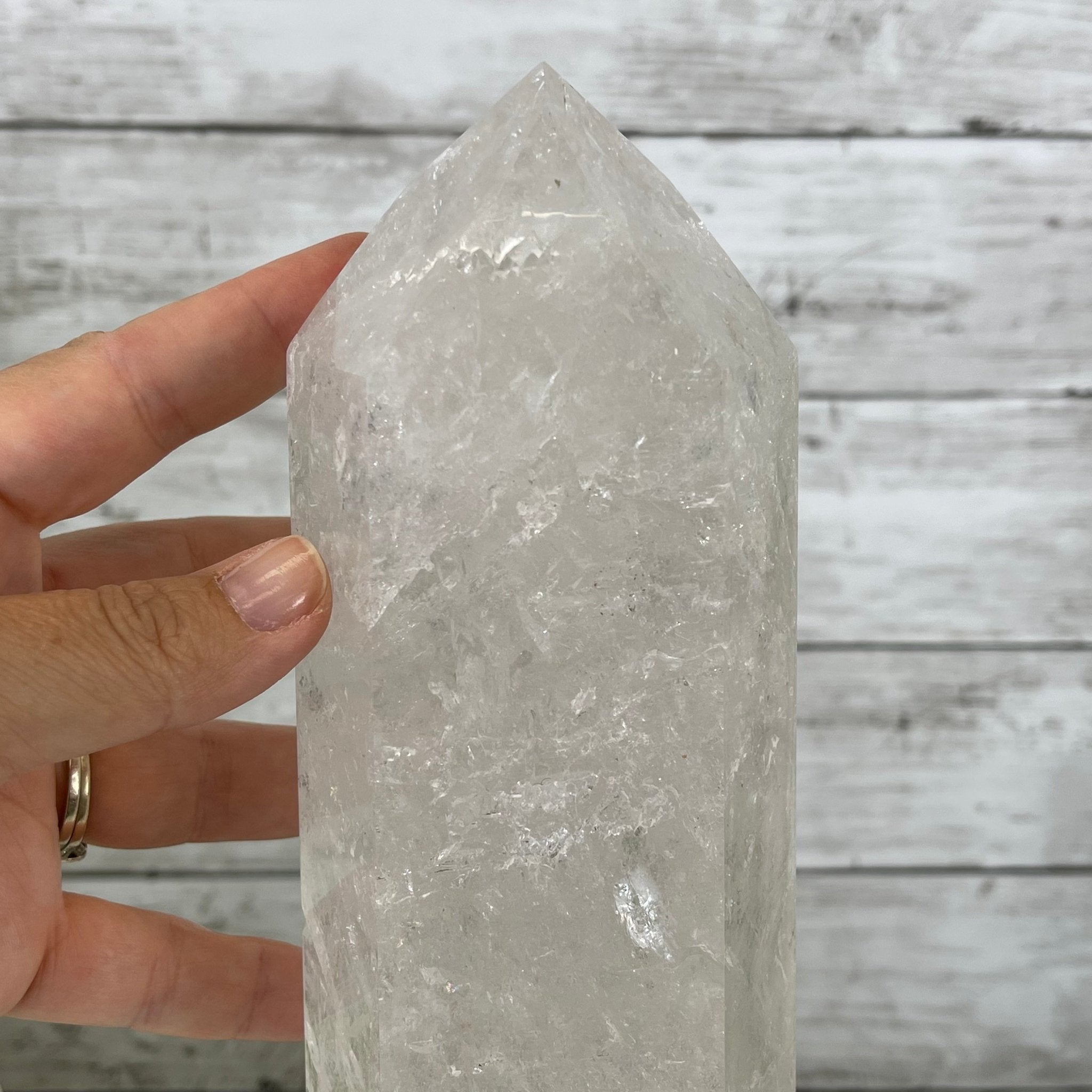 Extra Quality Polished Clear Quartz Point 13.75" Tall Model #3103CLRQ-010 by Brazil Gems - Brazil GemsBrazil GemsExtra Quality Polished Clear Quartz Point 13.75" Tall Model #3103CLRQ-010 by Brazil GemsCrystal Points3106CQ-010