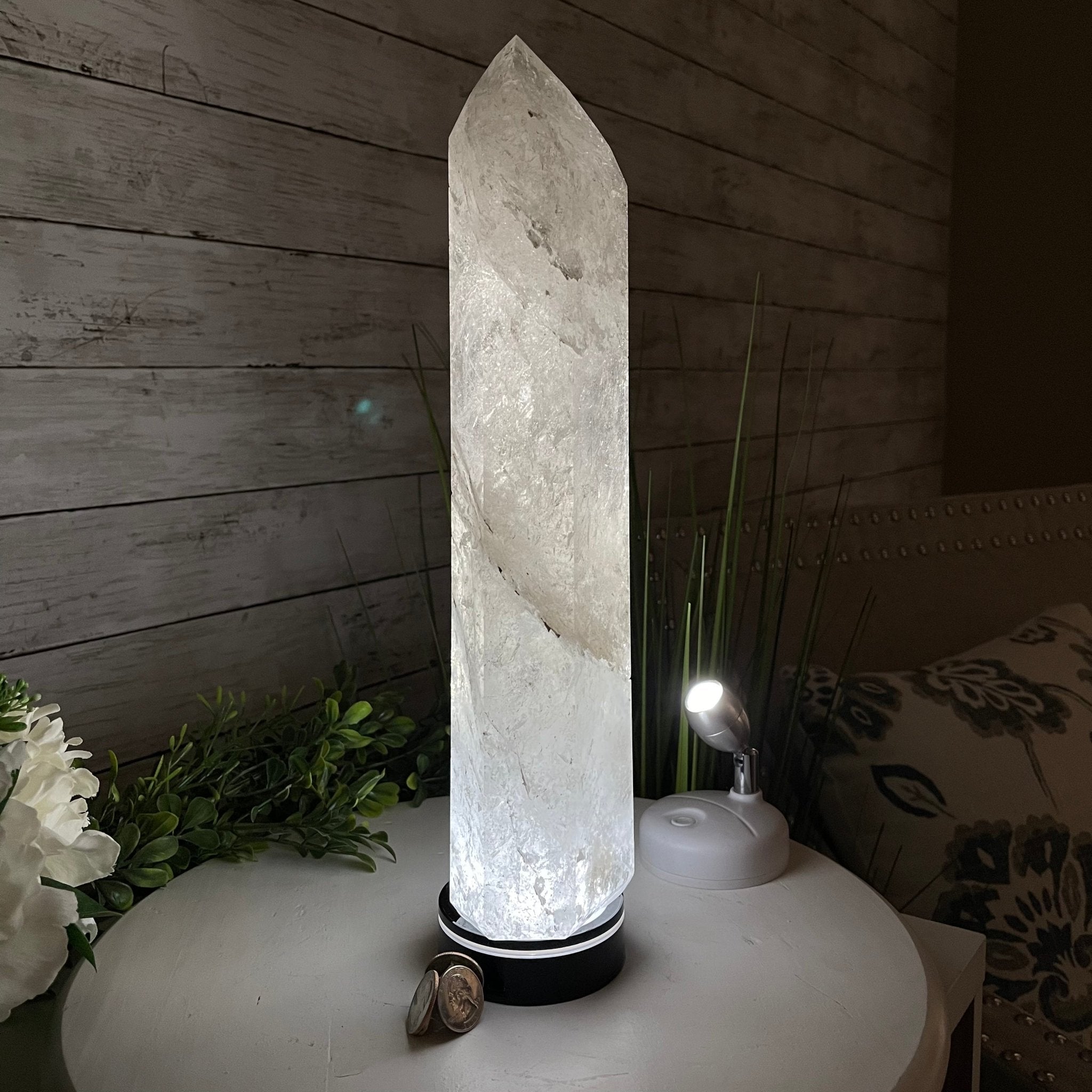 Extra Quality Polished Clear Quartz Point 13.75" Tall Model #3103CLRQ-010 by Brazil Gems - Brazil GemsBrazil GemsExtra Quality Polished Clear Quartz Point 13.75" Tall Model #3103CLRQ-010 by Brazil GemsCrystal Points3106CQ-010