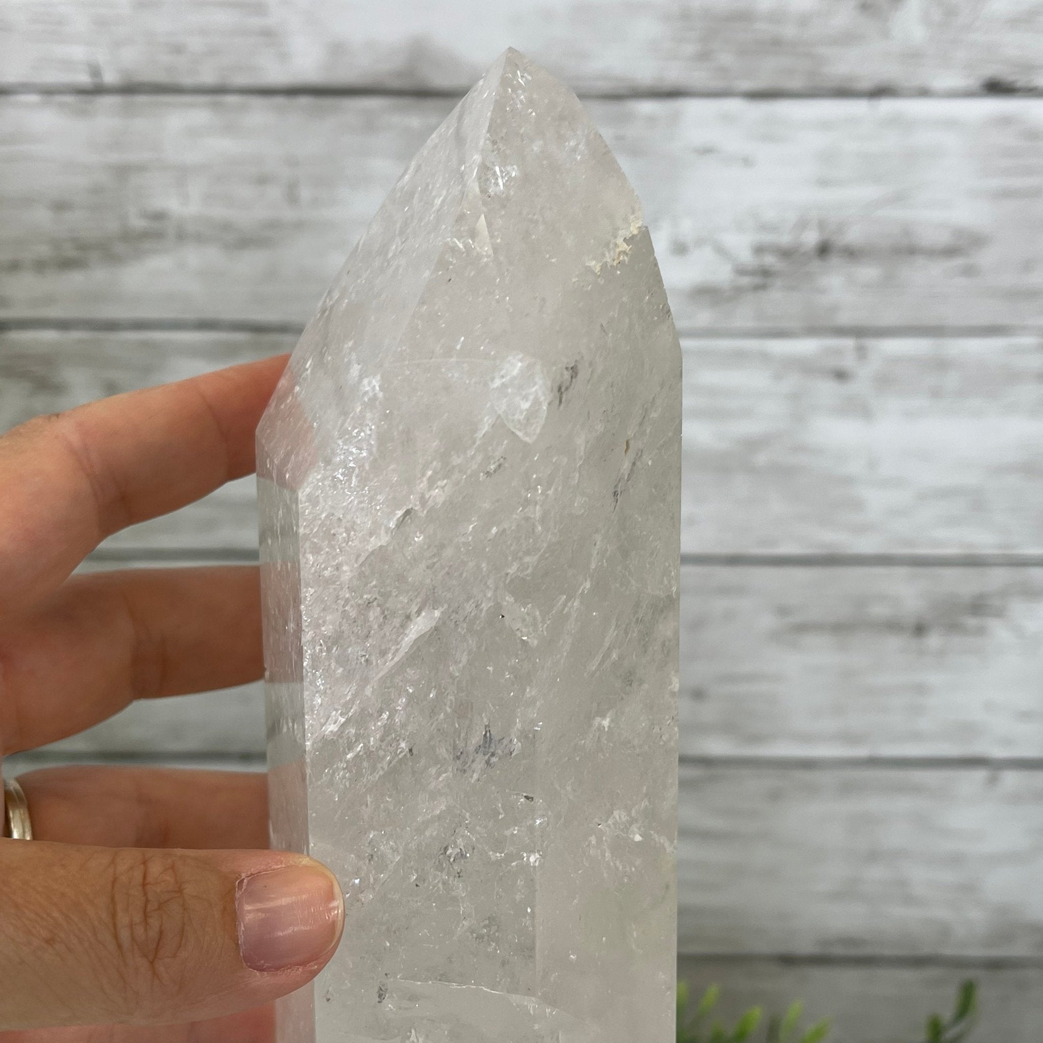 Extra Quality Polished Clear Quartz Point 13.75" Tall Model #3103CLRQ-010 by Brazil Gems - Brazil GemsBrazil GemsExtra Quality Polished Clear Quartz Point 13.75" Tall Model #3103CLRQ-010 by Brazil GemsCrystal Points3106CQ-010