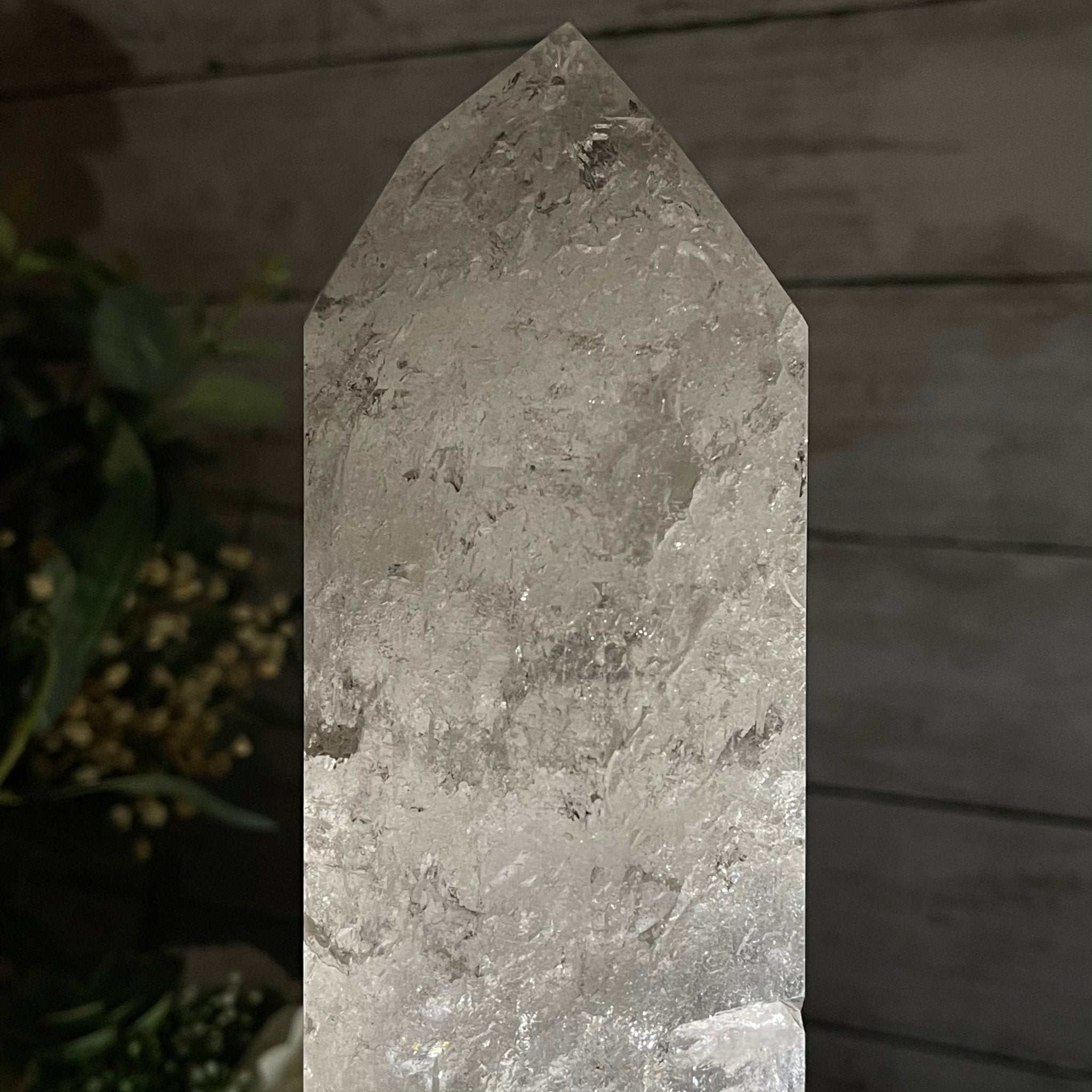 Extra Quality Polished Clear Quartz Point 13.75" Tall Model #3103CLRQ-010 by Brazil Gems - Brazil GemsBrazil GemsExtra Quality Polished Clear Quartz Point 13.75" Tall Model #3103CLRQ-010 by Brazil GemsCrystal Points3106CQ-010