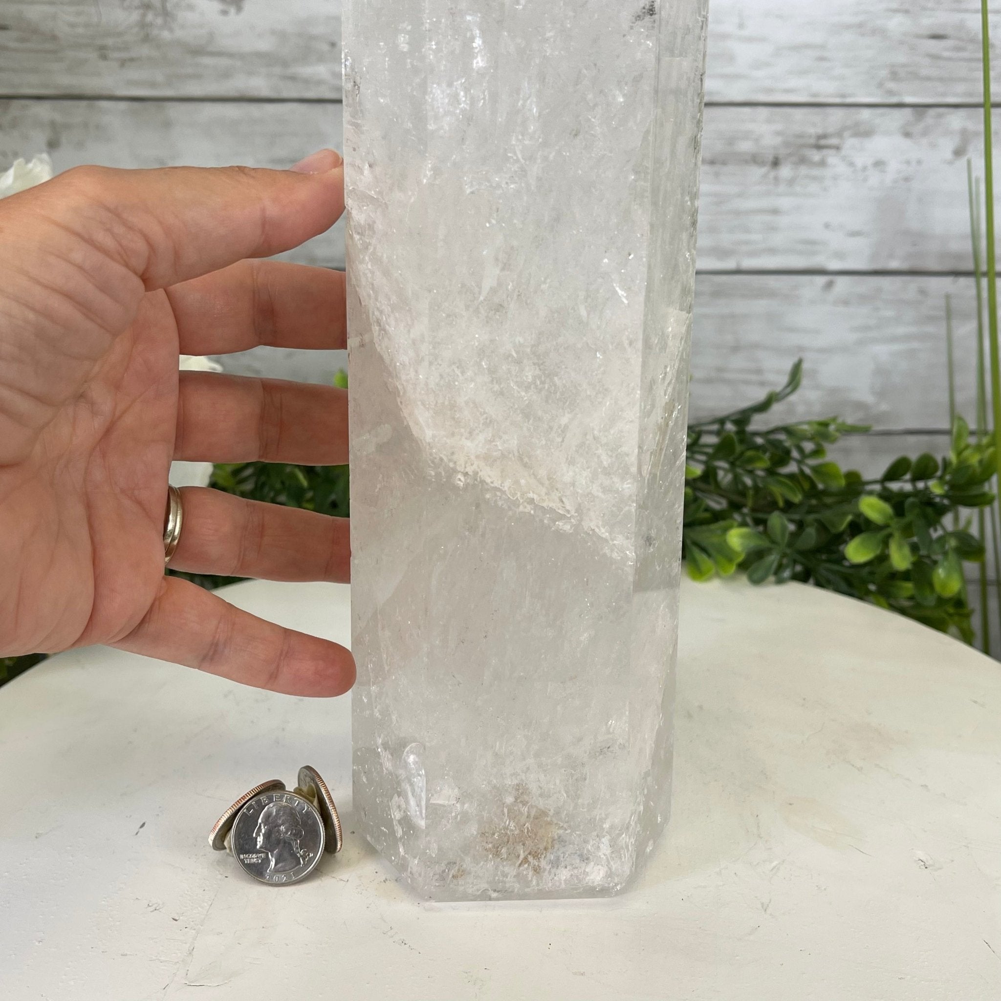Extra Quality Polished Clear Quartz Point 13.75" Tall Model #3103CLRQ-010 by Brazil Gems - Brazil GemsBrazil GemsExtra Quality Polished Clear Quartz Point 13.75" Tall Model #3103CLRQ-010 by Brazil GemsCrystal Points3106CQ-010