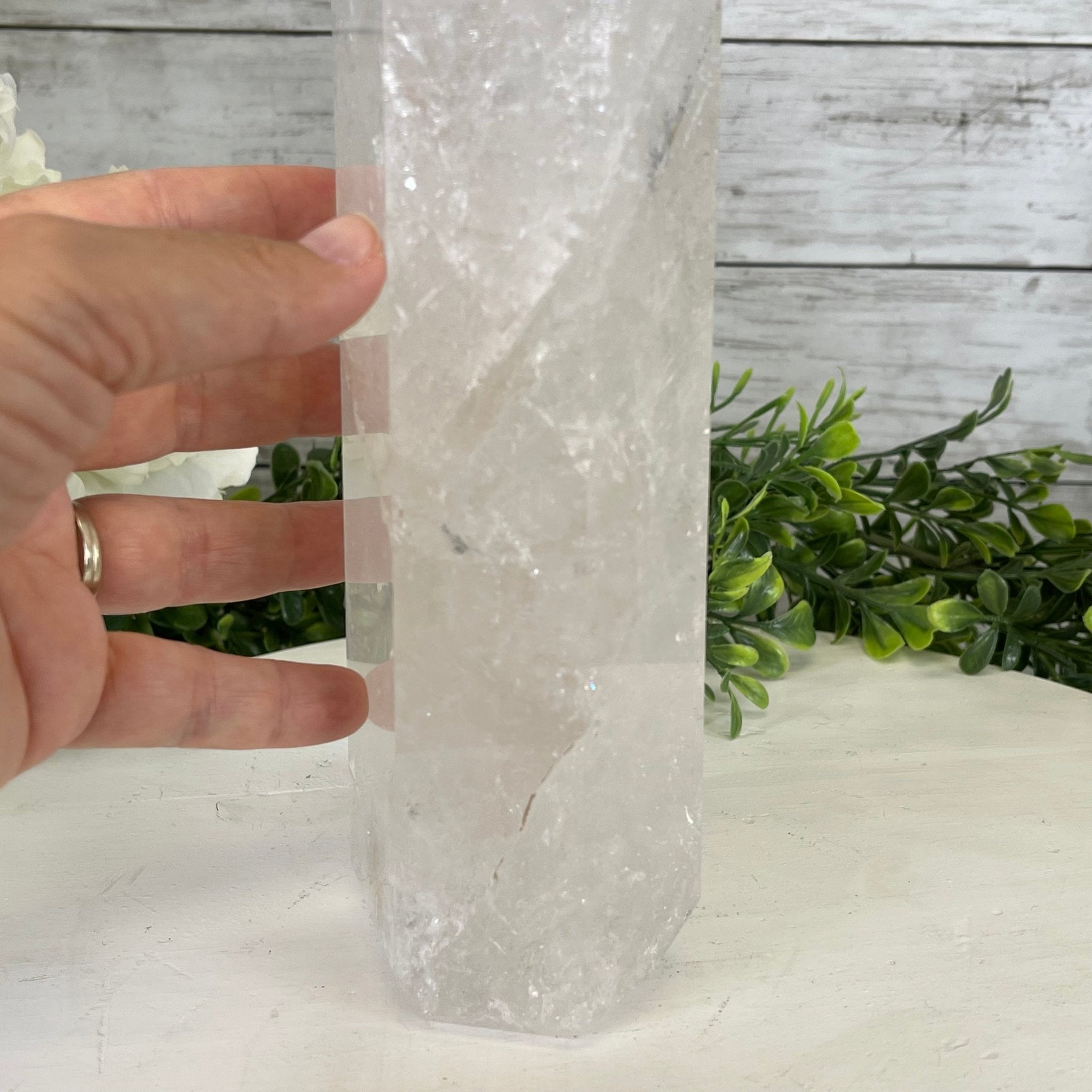 Extra Quality Polished Clear Quartz Point 13.75" Tall Model #3103CLRQ-010 by Brazil Gems - Brazil GemsBrazil GemsExtra Quality Polished Clear Quartz Point 13.75" Tall Model #3103CLRQ-010 by Brazil GemsCrystal Points3106CQ-010