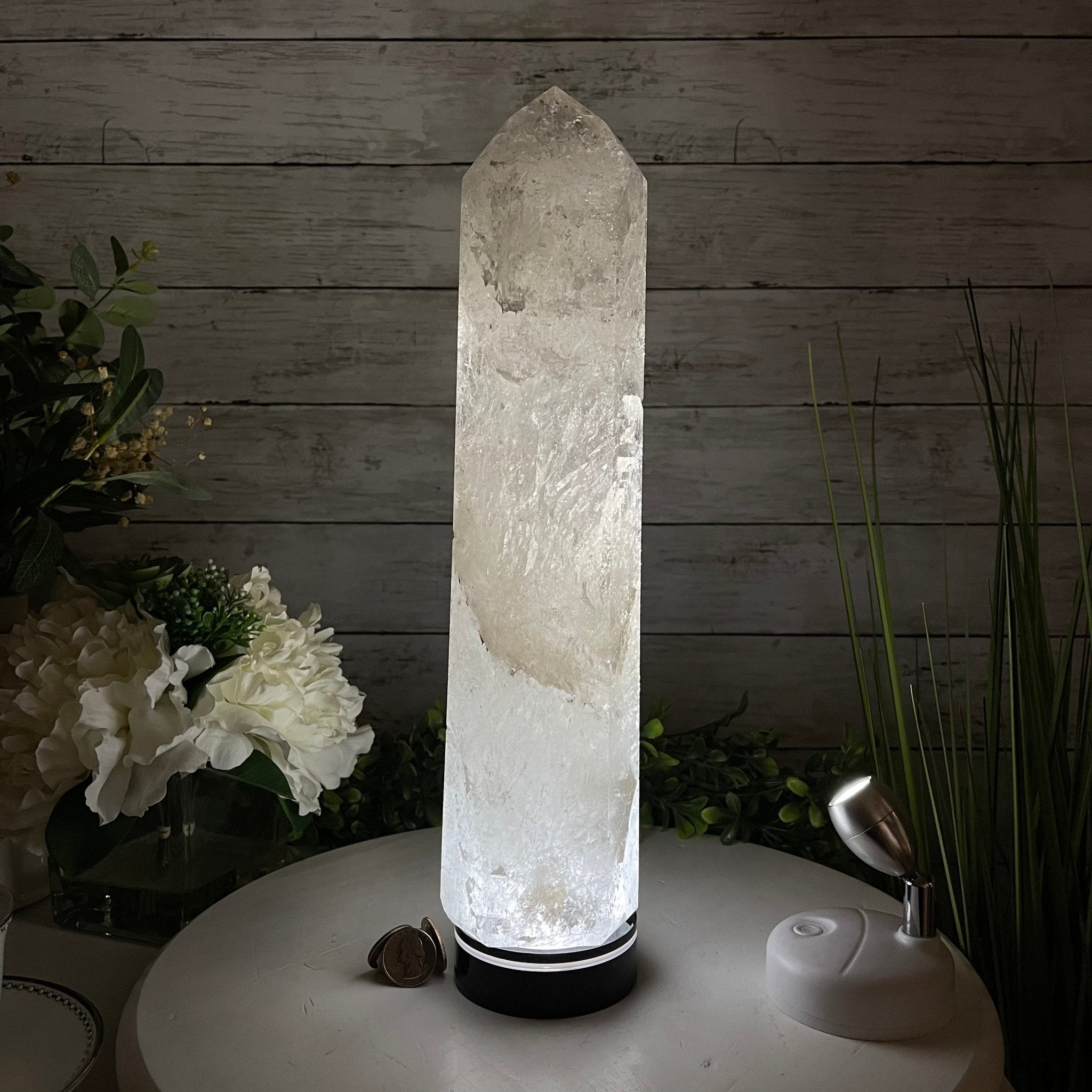 Extra Quality Polished Clear Quartz Point 13.75" Tall Model #3103CLRQ-010 by Brazil Gems - Brazil GemsBrazil GemsExtra Quality Polished Clear Quartz Point 13.75" Tall Model #3103CLRQ-010 by Brazil GemsCrystal Points3106CQ-010