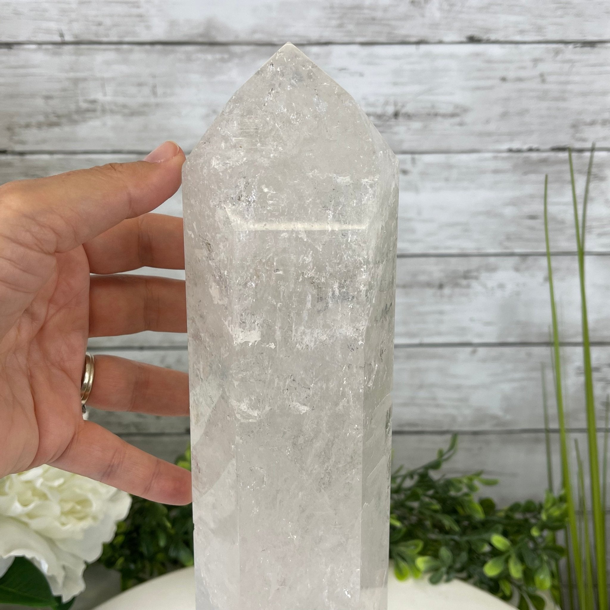 Extra Quality Polished Clear Quartz Point 13.75" Tall Model #3103CLRQ-010 by Brazil Gems - Brazil GemsBrazil GemsExtra Quality Polished Clear Quartz Point 13.75" Tall Model #3103CLRQ-010 by Brazil GemsCrystal Points3106CQ-010