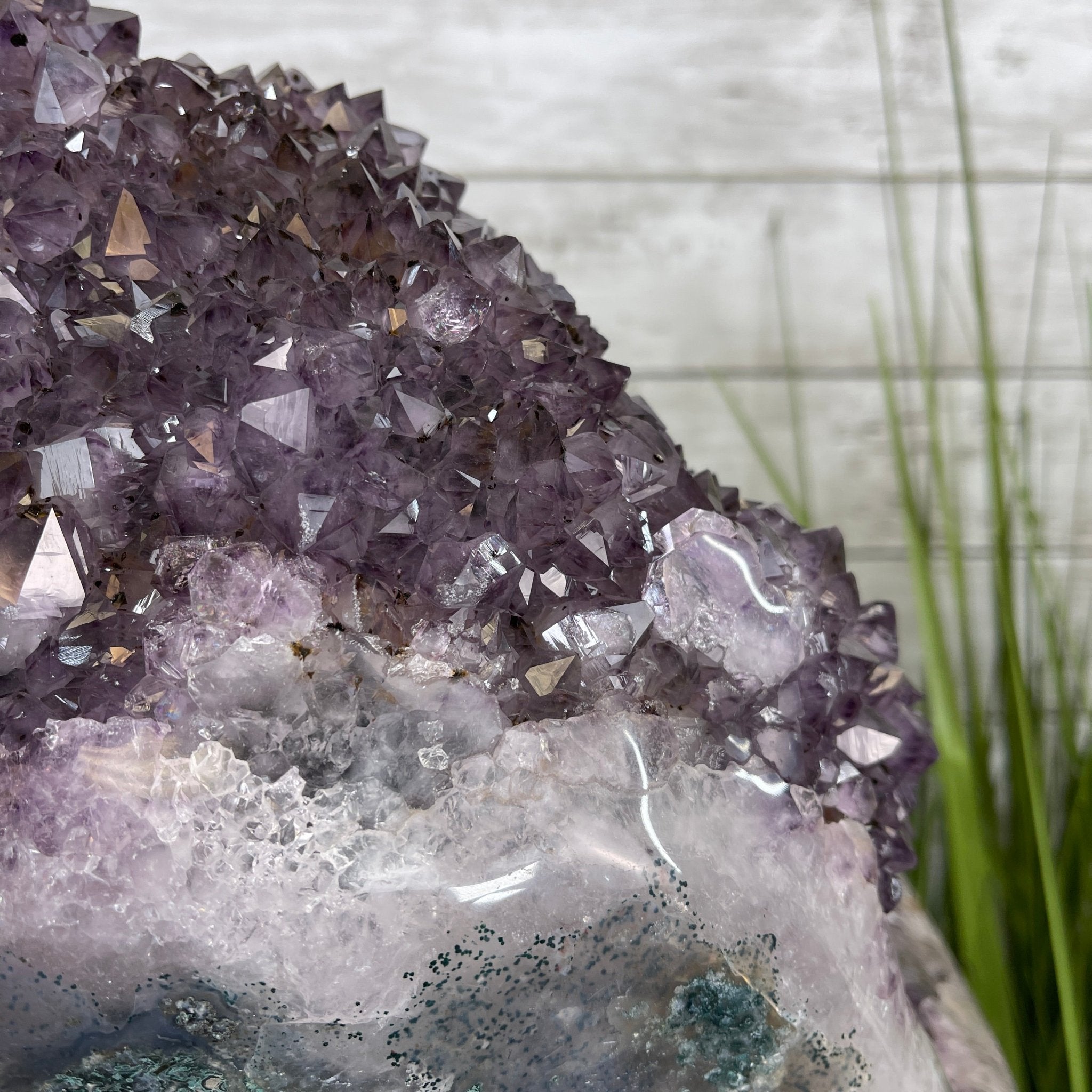 Extra Quality Unique Uruguayan Amethyst Geode, 10.25” tall & 55.8 lbs #5520-0008 by Brazil Gems - Brazil GemsBrazil GemsExtra Quality Unique Uruguayan Amethyst Geode, 10.25” tall & 55.8 lbs #5520-0008 by Brazil GemsClusters: Unique & Freeform5520-0008