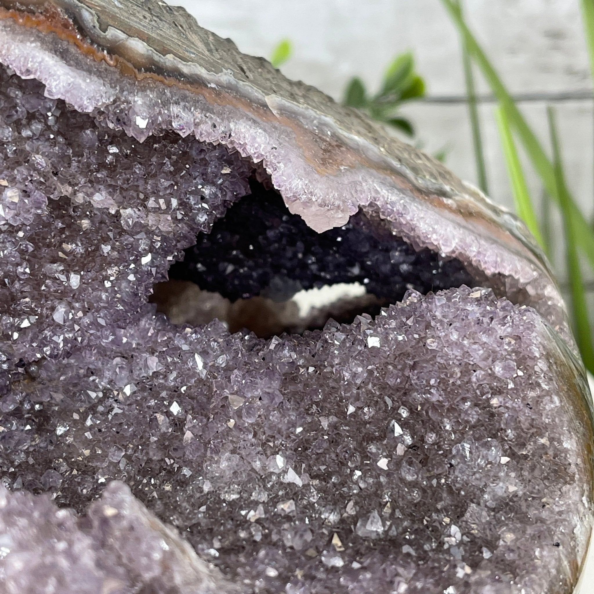 Extra Quality Unique Uruguayan Amethyst Geode, 4.75” tall & 10.7 lbs #5520-0002 by Brazil Gems - Brazil GemsBrazil GemsExtra Quality Unique Uruguayan Amethyst Geode, 4.75” tall & 10.7 lbs #5520-0002 by Brazil GemsClusters: Unique & Freeform5520-0002