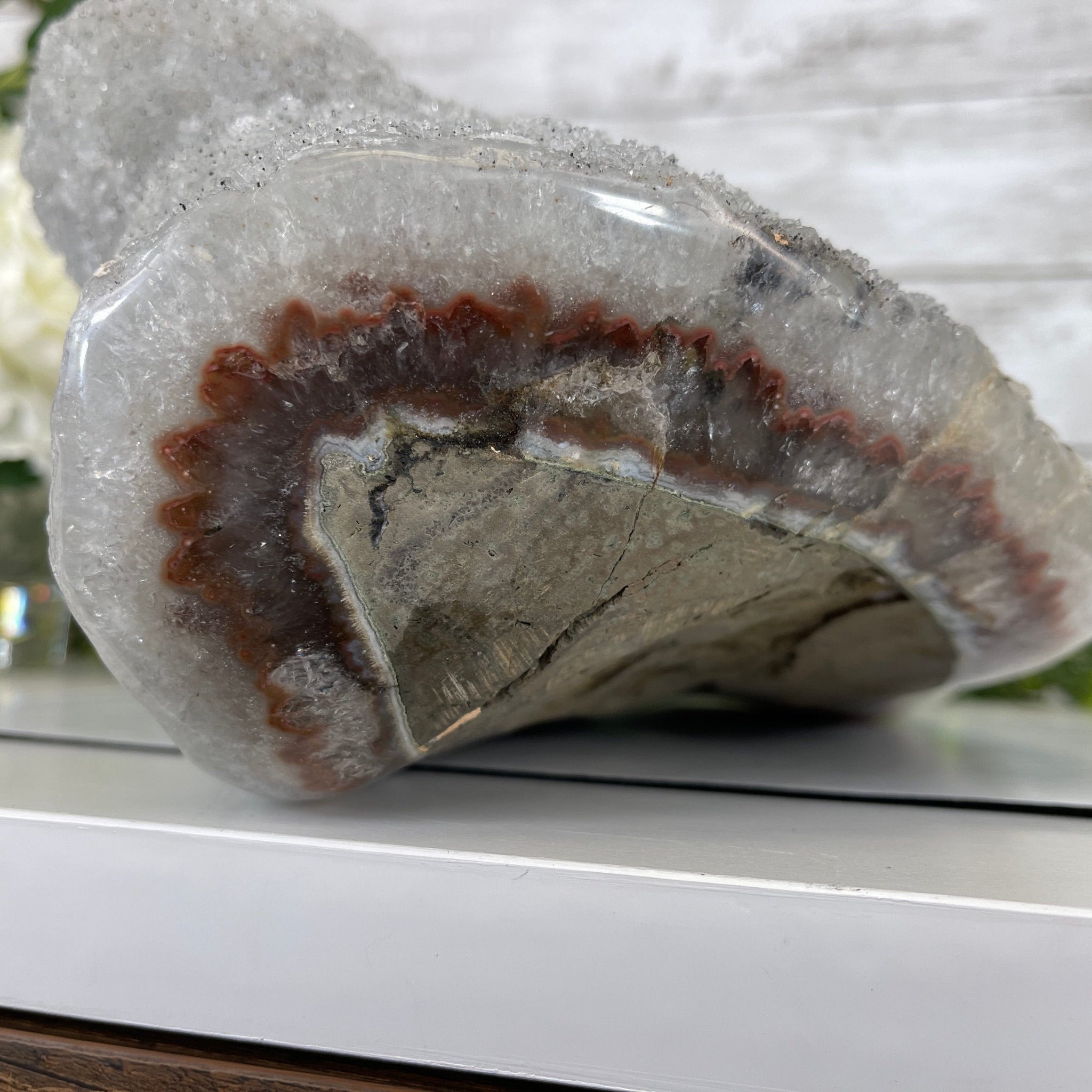 Extra Quality Unique Uruguayan Amethyst Geode, 5.25” tall & 23.4 lbs #5520-0006 by Brazil Gems - Brazil GemsBrazil GemsExtra Quality Unique Uruguayan Amethyst Geode, 5.25” tall & 23.4 lbs #5520-0006 by Brazil GemsClusters: Unique & Freeform5520-0006