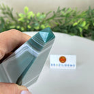 Green Agate 4 - Sided Obelisk Tower, 6.9" Tall #3104GR - 004 - Brazil GemsBrazil GemsGreen Agate 4 - Sided Obelisk Tower, 6.9" Tall #3104GR - 004Obelisks3104GR - 004