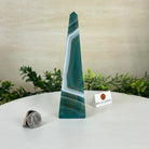 Green Agate 4 - Sided Obelisk Tower, 6.9" Tall #3104GR - 004 - Brazil GemsBrazil GemsGreen Agate 4 - Sided Obelisk Tower, 6.9" Tall #3104GR - 004Obelisks3104GR - 004