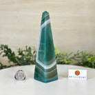 Green Agate 4 - Sided Obelisk Tower, 6.9" Tall #3104GR - 004 - Brazil GemsBrazil GemsGreen Agate 4 - Sided Obelisk Tower, 6.9" Tall #3104GR - 004Obelisks3104GR - 004