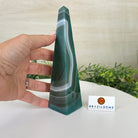 Green Agate 4 - Sided Obelisk Tower, 6.9" Tall #3104GR - 004 - Brazil GemsBrazil GemsGreen Agate 4 - Sided Obelisk Tower, 6.9" Tall #3104GR - 004Obelisks3104GR - 004