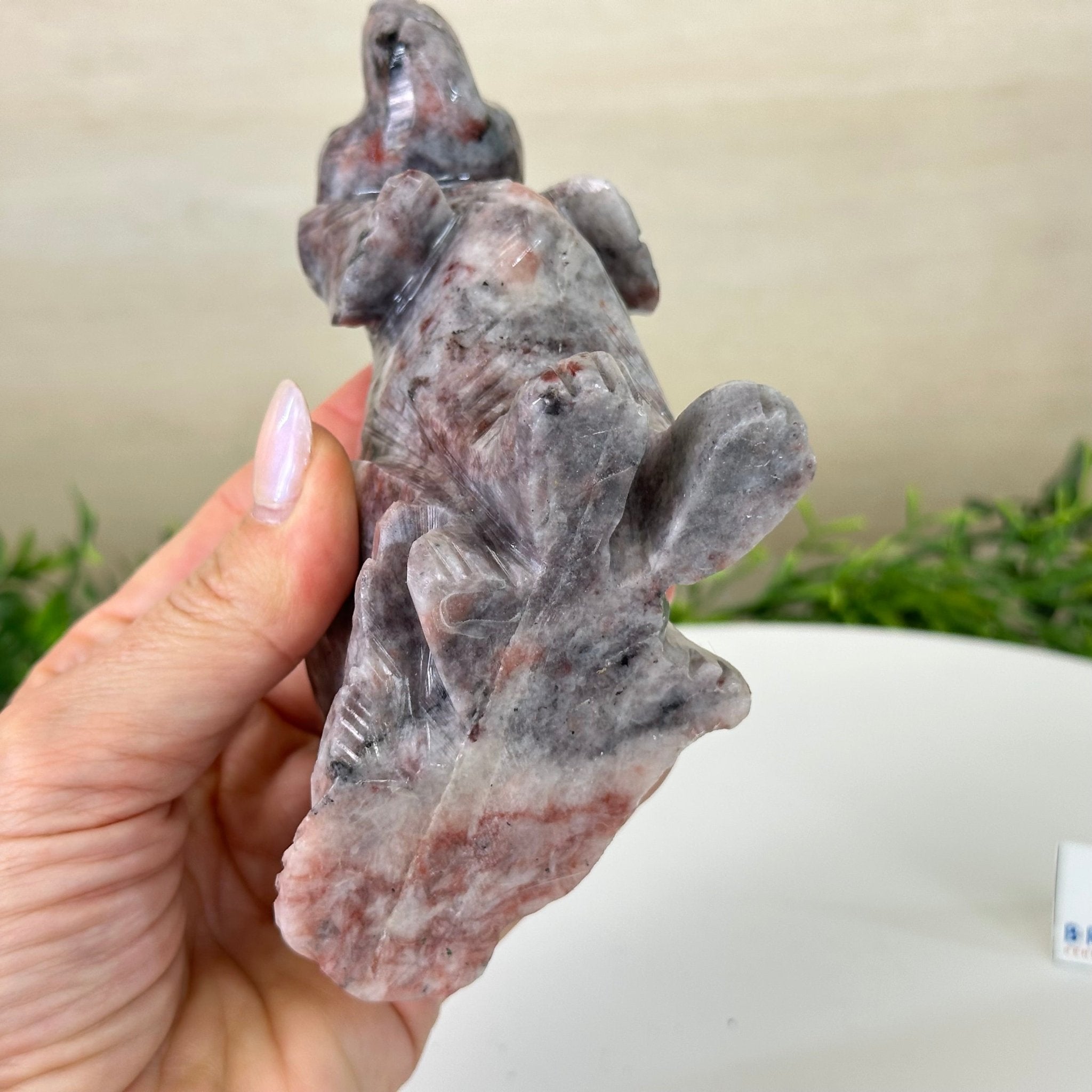 Handcrafted Pink Magnesite Dog Carving, 1.6 lbs and 4.5" Tall #3903PM - 001 - Brazil GemsBrazil GemsHandcrafted Pink Magnesite Dog Carving, 1.6 lbs and 4.5" Tall #3903PM - 0013903PM - 001