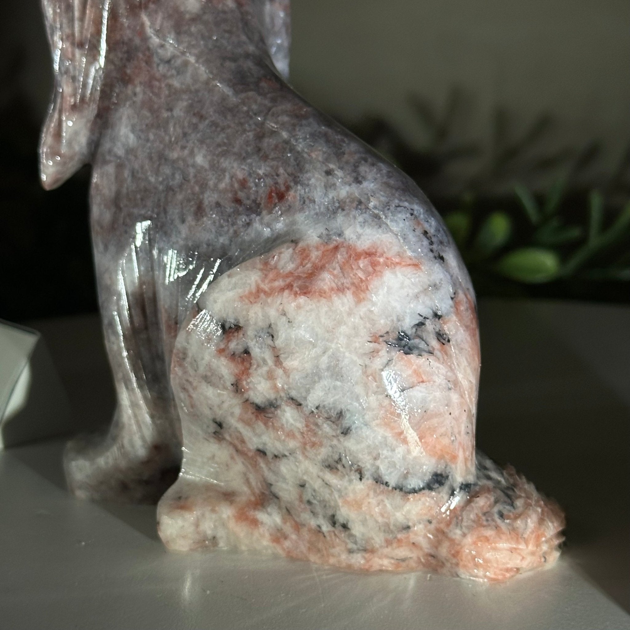 Handcrafted Pink Magnesite Dog Carving, 1.6 lbs and 4.5" Tall #3903PM - 001 - Brazil GemsBrazil GemsHandcrafted Pink Magnesite Dog Carving, 1.6 lbs and 4.5" Tall #3903PM - 0013903PM - 001
