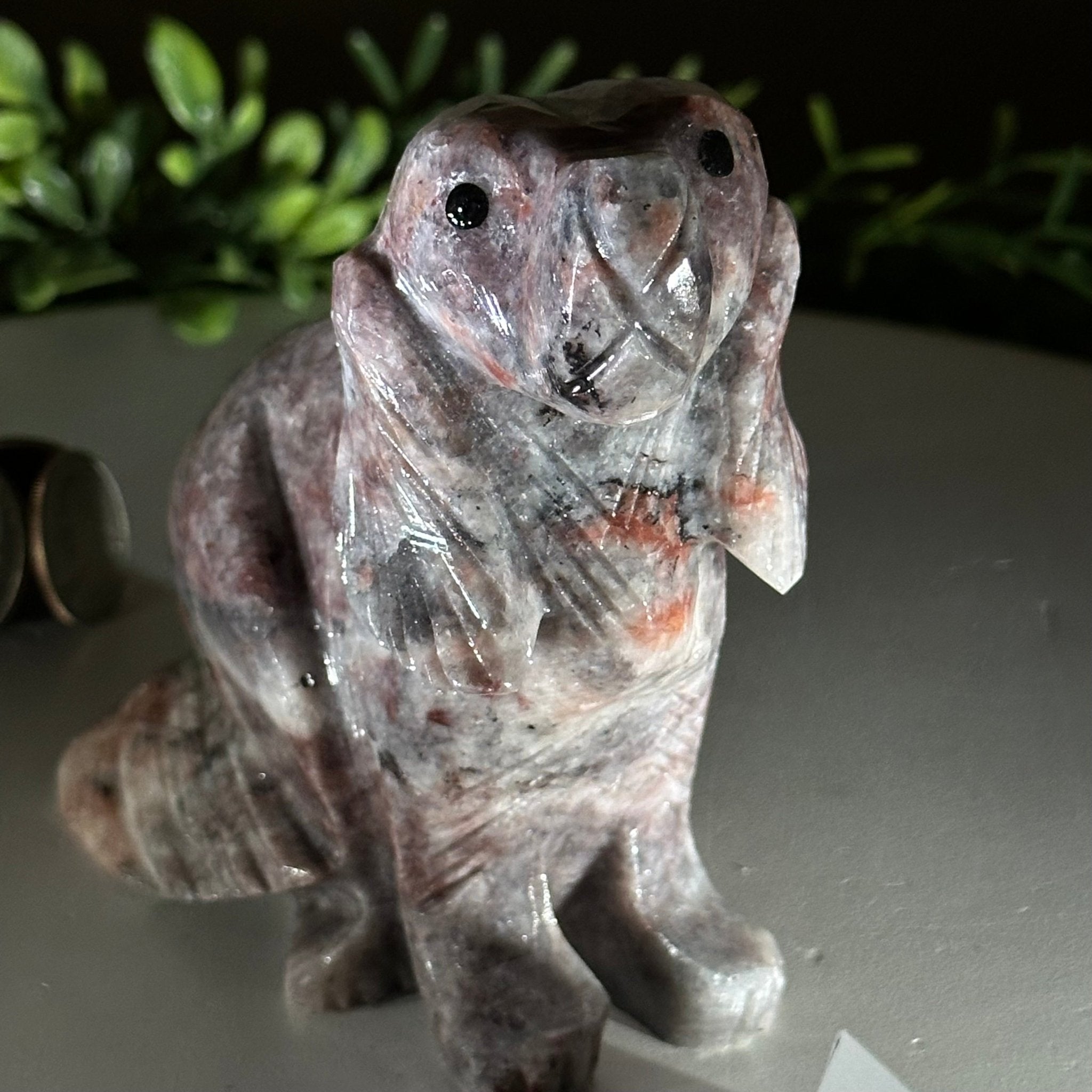 Handcrafted Pink Magnesite Dog Carving, 1.6 lbs and 4.5" Tall #3903PM - 001 - Brazil GemsBrazil GemsHandcrafted Pink Magnesite Dog Carving, 1.6 lbs and 4.5" Tall #3903PM - 0013903PM - 001