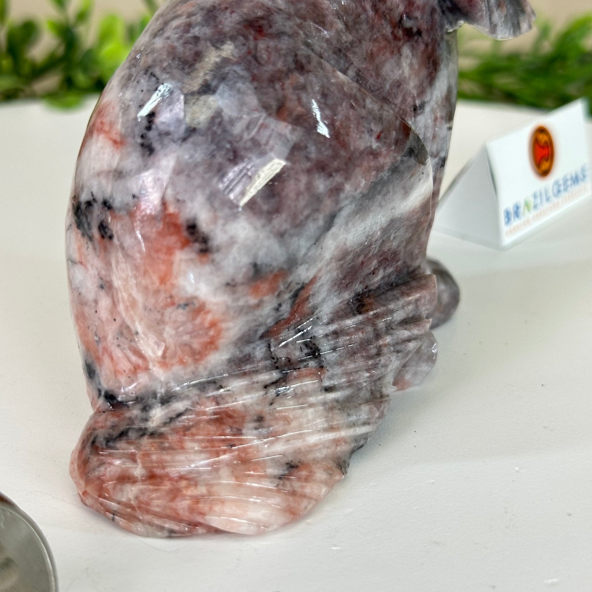 Handcrafted Pink Magnesite Dog Carving, 1.6 lbs and 4.5" Tall #3903PM - 001 - Brazil GemsBrazil GemsHandcrafted Pink Magnesite Dog Carving, 1.6 lbs and 4.5" Tall #3903PM - 0013903PM - 001