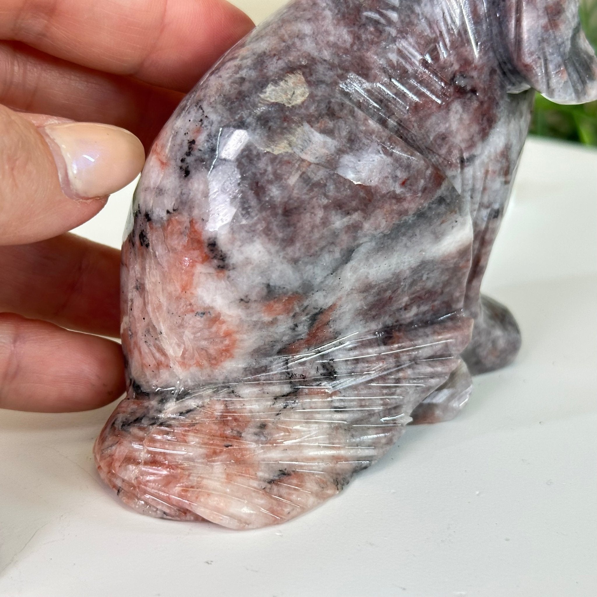 Handcrafted Pink Magnesite Dog Carving, 1.6 lbs and 4.5" Tall #3903PM - 001 - Brazil GemsBrazil GemsHandcrafted Pink Magnesite Dog Carving, 1.6 lbs and 4.5" Tall #3903PM - 0013903PM - 001