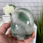 Handmade Green Quartz Crystal Skull 3.4" tall Model #3477-0008 by Brazil Gems - Brazil GemsBrazil GemsHandmade Green Quartz Crystal Skull 3.4" tall Model #3477-0008 by Brazil GemsSkulls3477-0008