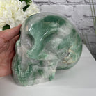 Handmade Green Quartz Crystal Skull 5.5" tall Model #3477-0009 by Brazil Gems - Brazil GemsBrazil GemsHandmade Green Quartz Crystal Skull 5.5" tall Model #3477-0009 by Brazil GemsSkulls3477-0009