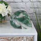 Handmade Green Quartz Crystal Skull 5.5" tall Model #3477-0009 by Brazil Gems - Brazil GemsBrazil GemsHandmade Green Quartz Crystal Skull 5.5" tall Model #3477-0009 by Brazil GemsSkulls3477-0009