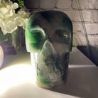 Handmade Green Quartz Crystal Skull 5.5" tall Model #3477-0009 by Brazil Gems - Brazil GemsBrazil GemsHandmade Green Quartz Crystal Skull 5.5" tall Model #3477-0009 by Brazil GemsSkulls3477-0009