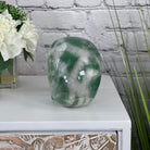Handmade Green Quartz Crystal Skull 5.5" tall Model #3477-0009 by Brazil Gems - Brazil GemsBrazil GemsHandmade Green Quartz Crystal Skull 5.5" tall Model #3477-0009 by Brazil GemsSkulls3477-0009