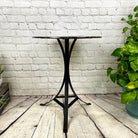 Handmade Natural Agate Round Side Table, black metal base, 22" diameter, 26" tall #1002-0004 - Brazil GemsBrazil GemsHandmade Natural Agate Round Side Table, black metal base, 22" diameter, 26" tall #1002-0004Tables: Side1002-0004