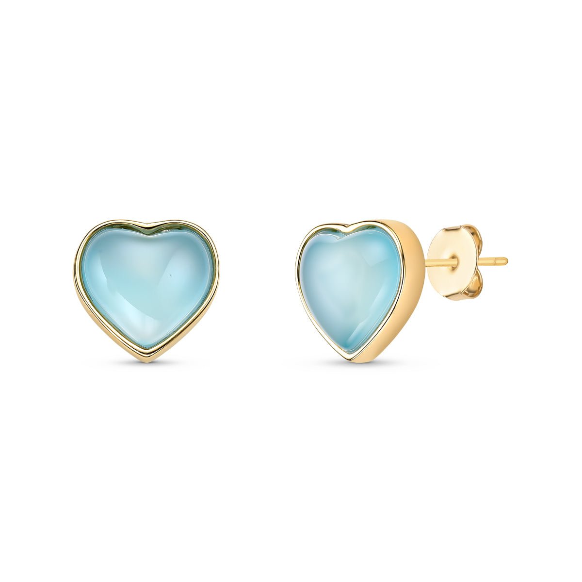 Heart - Shaped Gold Plated Necklace & Earring Set w/ Natural Gemstones - Brazil GemsBrazil GemsHeart - Shaped Gold Plated Necklace & Earring Set w/ Natural GemstonesNecklace & Earring Set14GP0258 - 130