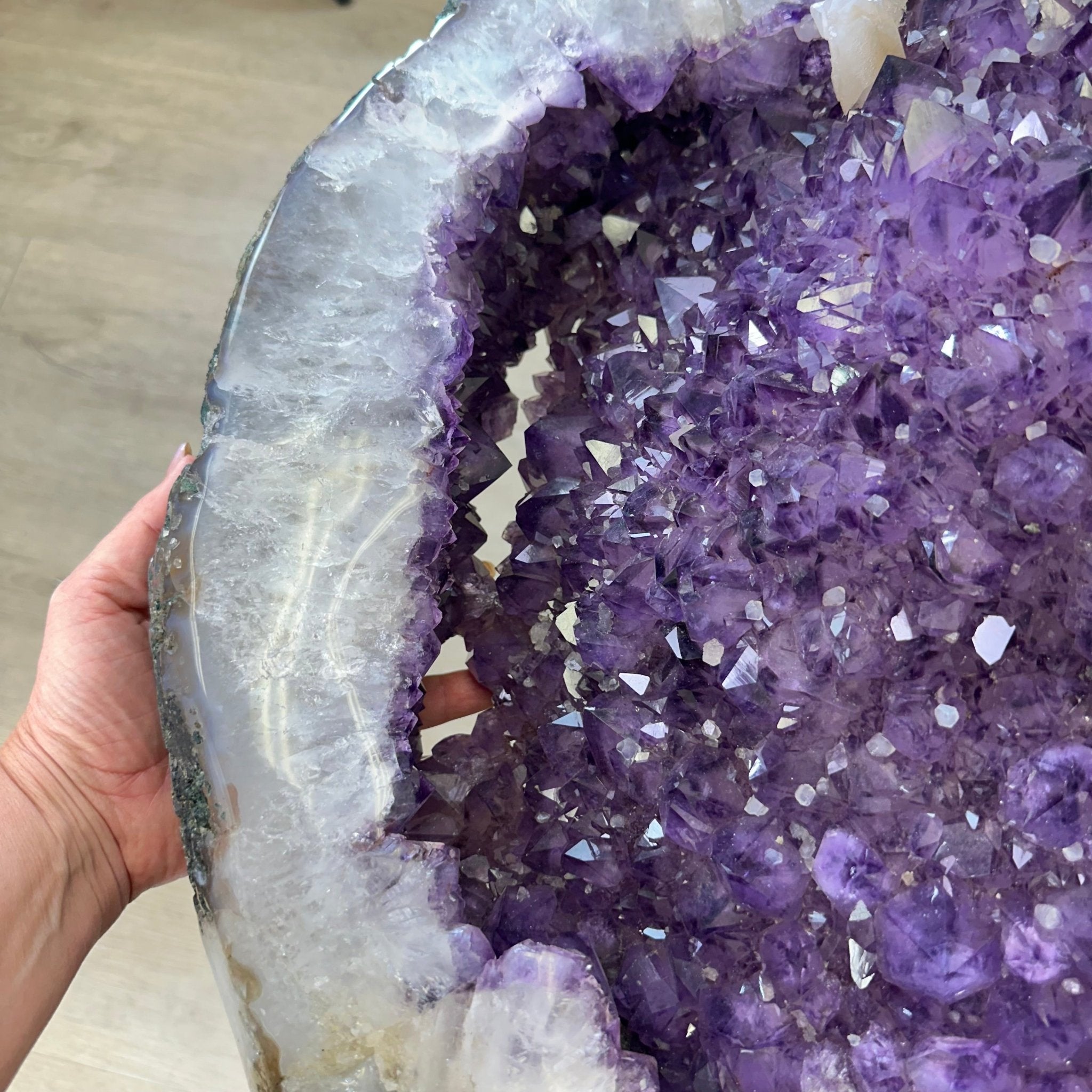Large Amethyst Dining/Conference Table Super Quality, 372.6 lbs & 30.5" Tall 1388 - 0003 - Brazil GemsBrazil GemsLarge Amethyst Dining/Conference Table Super Quality, 372.6 lbs & 30.5" Tall 1388 - 0003Tables: Dining1388 - 0003