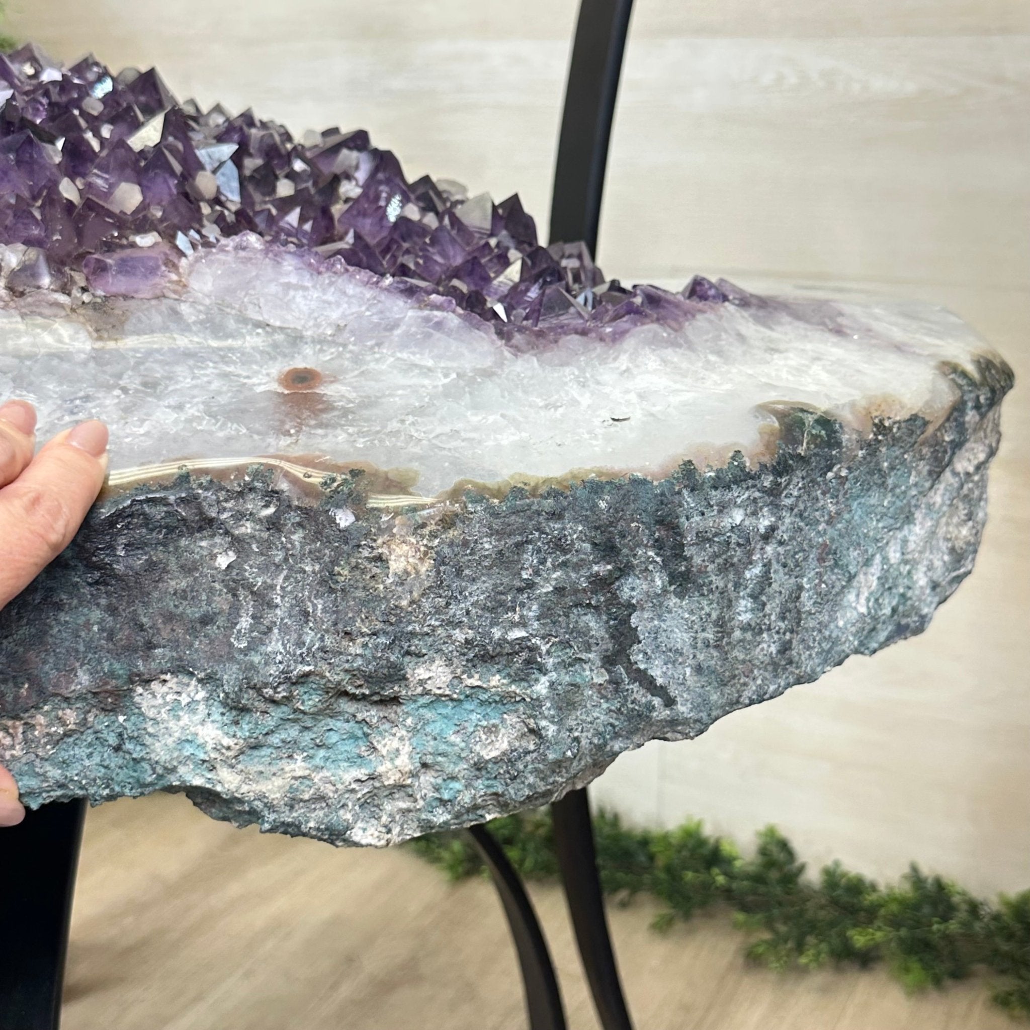 Large Amethyst Dining/Conference Table Super Quality, 372.6 lbs & 30.5" Tall 1388 - 0003 - Brazil GemsBrazil GemsLarge Amethyst Dining/Conference Table Super Quality, 372.6 lbs & 30.5" Tall 1388 - 0003Tables: Dining1388 - 0003