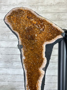 Large Citrine Butterfly Wings on a Metal Stand, 322 lbs & 72.75" Tall #5498-0005 - Brazil GemsBrazil GemsLarge Citrine Butterfly Wings on a Metal Stand, 322 lbs & 72.75" Tall #5498-0005Citrine Butterfly Wings5498-0005