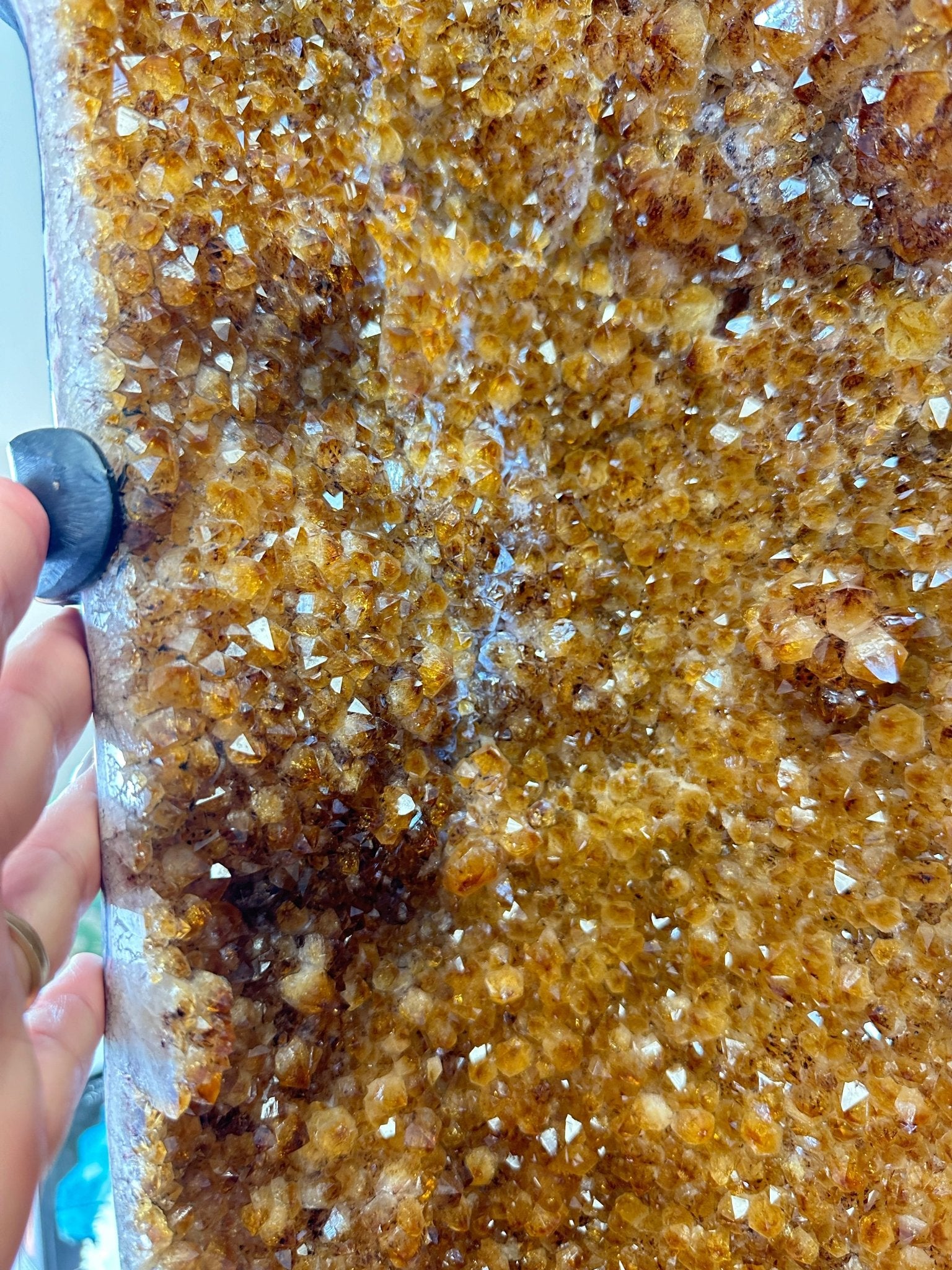 Large Citrine Butterfly Wings on a Metal Stand, 322 lbs & 72.75" Tall #5498-0005 - Brazil GemsBrazil GemsLarge Citrine Butterfly Wings on a Metal Stand, 322 lbs & 72.75" Tall #5498-0005Citrine Butterfly Wings5498-0005