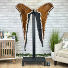 Large Citrine Butterfly Wings on a Metal Stand, 322 lbs & 72.75" Tall #5498-0005 - Brazil GemsBrazil GemsLarge Citrine Butterfly Wings on a Metal Stand, 322 lbs & 72.75" Tall #5498-0005Citrine Butterfly Wings5498-0005