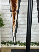 Large Citrine Butterfly Wings on a Metal Stand, 322 lbs & 72.75" Tall #5498-0005 - Brazil GemsBrazil GemsLarge Citrine Butterfly Wings on a Metal Stand, 322 lbs & 72.75" Tall #5498-0005Citrine Butterfly Wings5498-0005