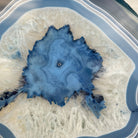 Large Dyed Blue Brazilian Agate "Butterfly Wings", Metal Stand, 12" Tall, Model #5050BL-0045 by Brazil Gems - Brazil GemsBrazil GemsLarge Dyed Blue Brazilian Agate "Butterfly Wings", Metal Stand, 12" Tall, Model #5050BL-0045 by Brazil GemsAgate Butterfly Wings5050BL-0045