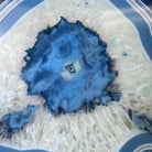 Large Dyed Blue Brazilian Agate "Butterfly Wings", Metal Stand, 12" Tall, Model #5050BL-0045 by Brazil Gems - Brazil GemsBrazil GemsLarge Dyed Blue Brazilian Agate "Butterfly Wings", Metal Stand, 12" Tall, Model #5050BL-0045 by Brazil GemsAgate Butterfly Wings5050BL-0045