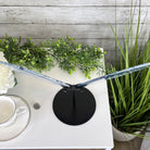 Large Dyed Blue Brazilian Agate "Butterfly Wings", Metal Stand, 12" Tall, Model #5050BL-0045 by Brazil Gems - Brazil GemsBrazil GemsLarge Dyed Blue Brazilian Agate "Butterfly Wings", Metal Stand, 12" Tall, Model #5050BL-0045 by Brazil GemsAgate Butterfly Wings5050BL-0045