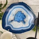 Large Dyed Blue Brazilian Agate "Butterfly Wings", Metal Stand, 12" Tall, Model #5050BL-0045 by Brazil Gems - Brazil GemsBrazil GemsLarge Dyed Blue Brazilian Agate "Butterfly Wings", Metal Stand, 12" Tall, Model #5050BL-0045 by Brazil GemsAgate Butterfly Wings5050BL-0045