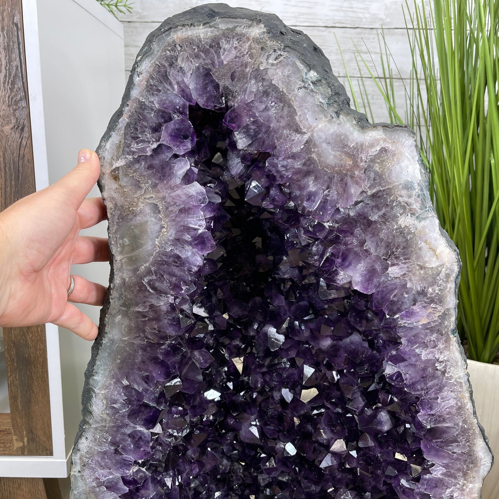 Large Extra Plus Quality Brazilian Amethyst Cathedral, 28” tall & 164.3 lbs #5601-0529 by Brazil Gems - Brazil GemsBrazil GemsLarge Extra Plus Quality Brazilian Amethyst Cathedral, 28” tall & 164.3 lbs #5601-0529 by Brazil GemsCathedrals5601-0529