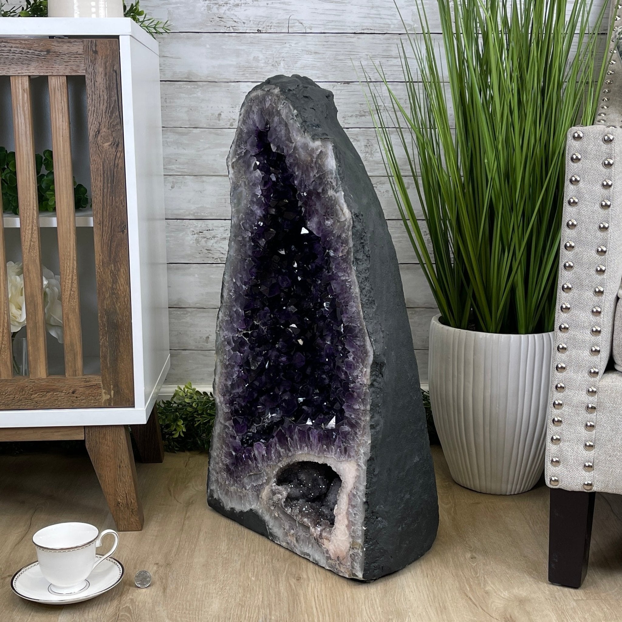 Large Extra Plus Quality Brazilian Amethyst Cathedral, 28” tall & 164.3 lbs #5601-0529 by Brazil Gems - Brazil GemsBrazil GemsLarge Extra Plus Quality Brazilian Amethyst Cathedral, 28” tall & 164.3 lbs #5601-0529 by Brazil GemsCathedrals5601-0529