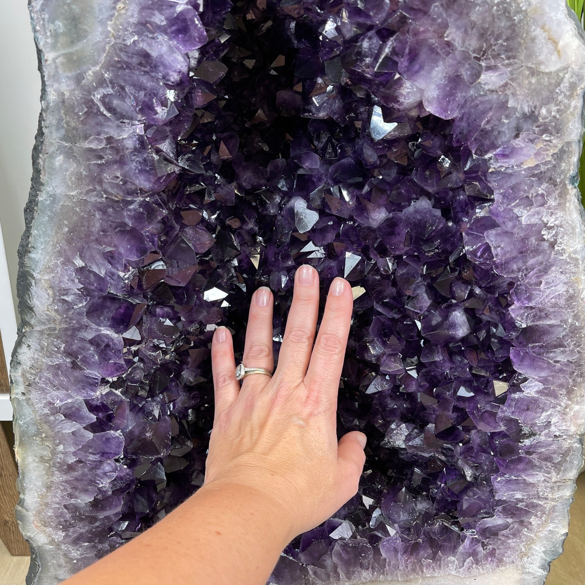 Large Extra Plus Quality Brazilian Amethyst Cathedral, 28” tall & 164.3 lbs #5601-0529 by Brazil Gems - Brazil GemsBrazil GemsLarge Extra Plus Quality Brazilian Amethyst Cathedral, 28” tall & 164.3 lbs #5601-0529 by Brazil GemsCathedrals5601-0529