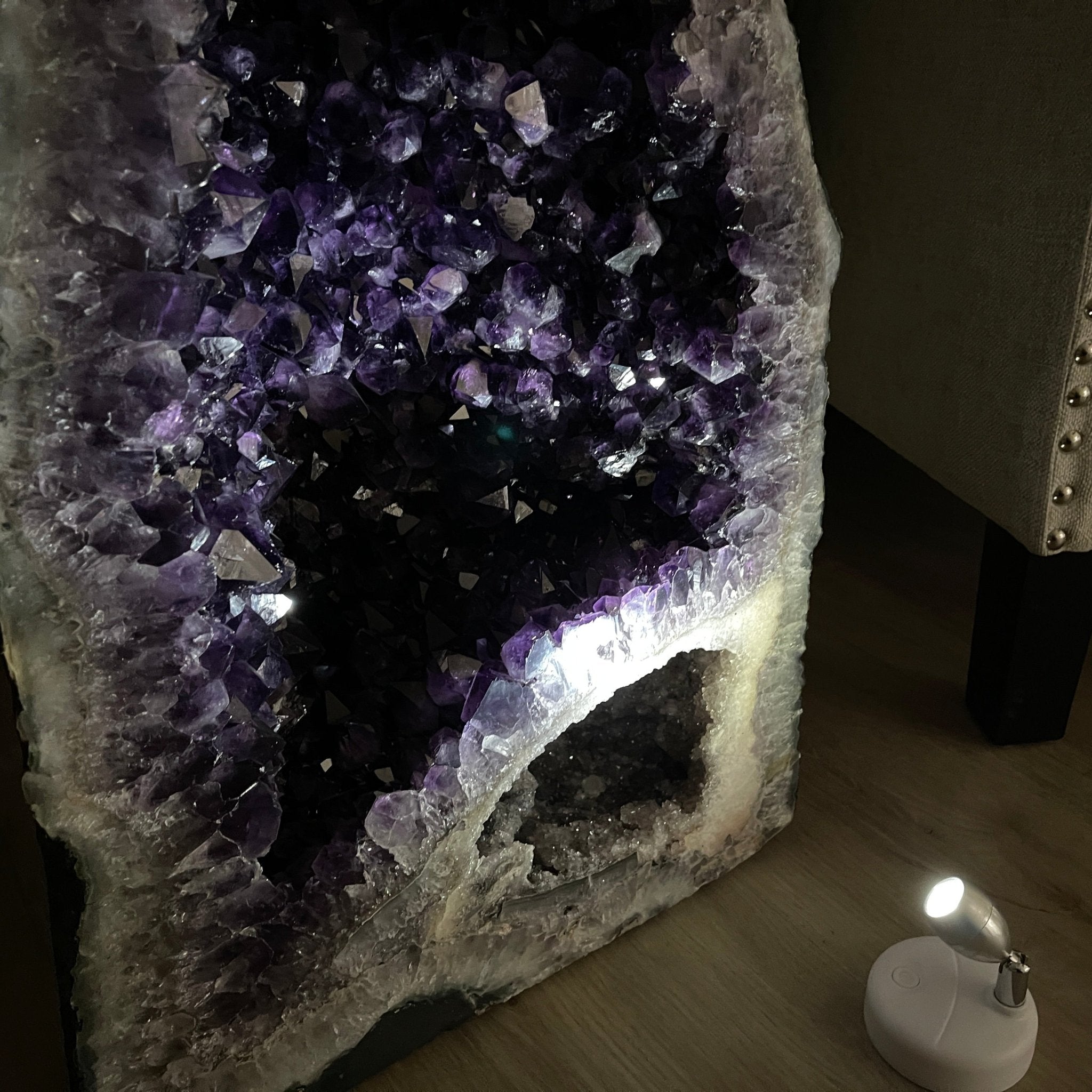 Large Extra Plus Quality Brazilian Amethyst Cathedral, 28” tall & 164.3 lbs #5601-0529 by Brazil Gems - Brazil GemsBrazil GemsLarge Extra Plus Quality Brazilian Amethyst Cathedral, 28” tall & 164.3 lbs #5601-0529 by Brazil GemsCathedrals5601-0529