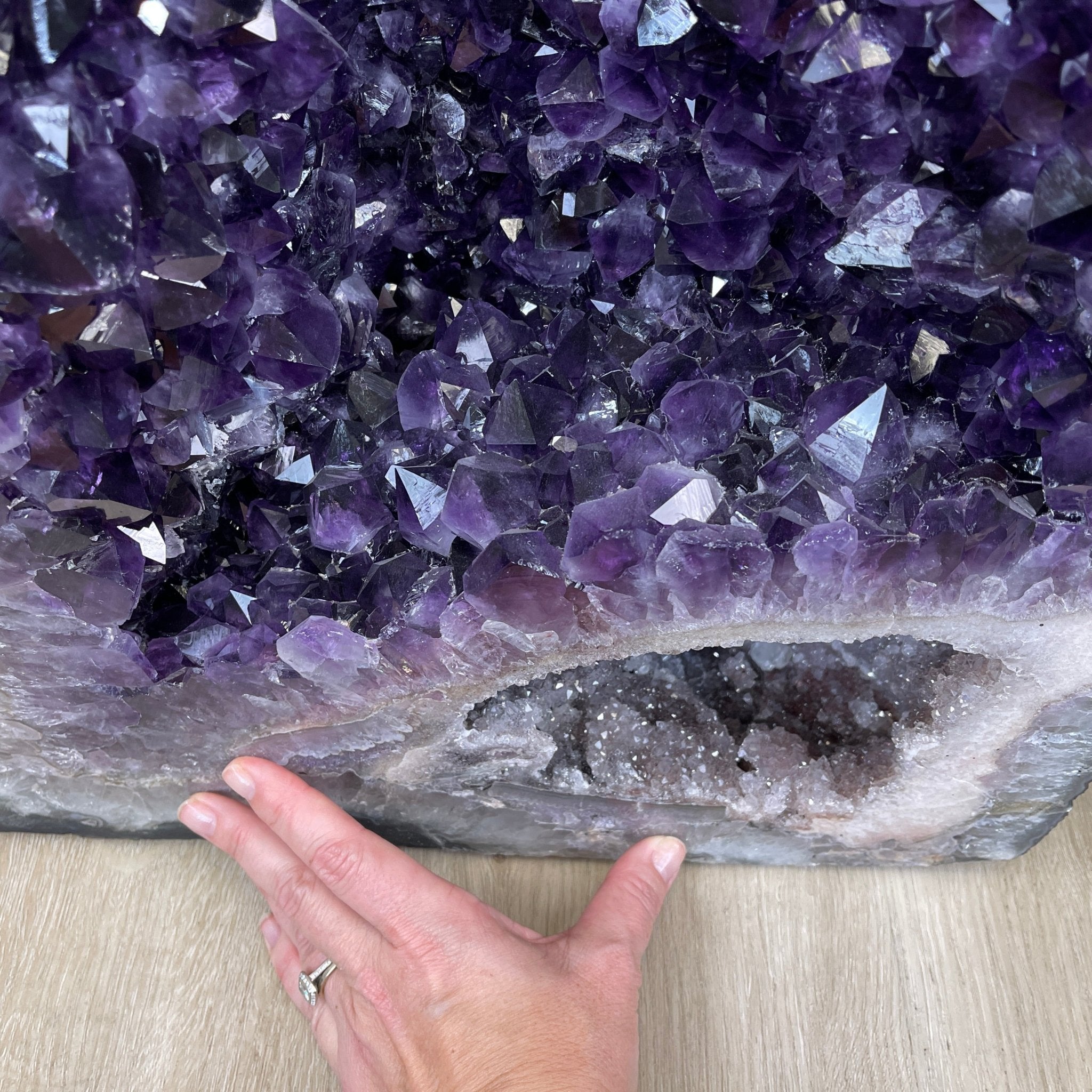 Large Extra Plus Quality Brazilian Amethyst Cathedral, 28” tall & 164.3 lbs #5601-0529 by Brazil Gems - Brazil GemsBrazil GemsLarge Extra Plus Quality Brazilian Amethyst Cathedral, 28” tall & 164.3 lbs #5601-0529 by Brazil GemsCathedrals5601-0529