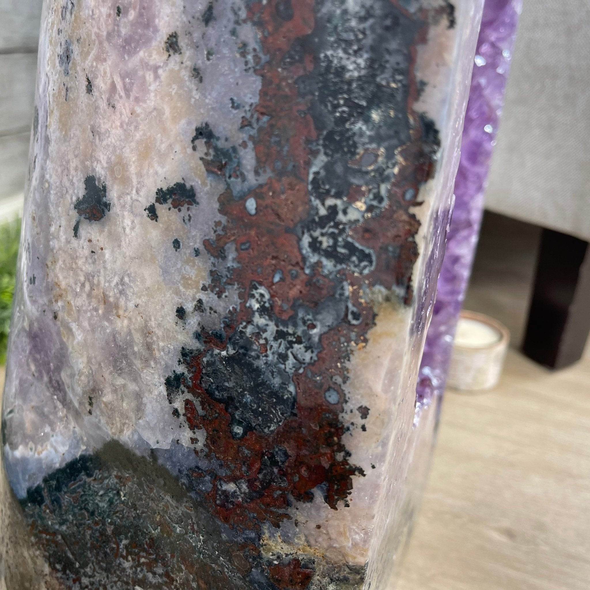 Large Extra Plus Quality Polished Brazilian Amethyst Cathedral, 155.3 lbs & 52” Tall Model #5602-0145 by Brazil Gems - Brazil GemsBrazil GemsLarge Extra Plus Quality Polished Brazilian Amethyst Cathedral, 155.3 lbs & 52” Tall Model #5602-0145 by Brazil GemsPolished Cathedrals5602-0145