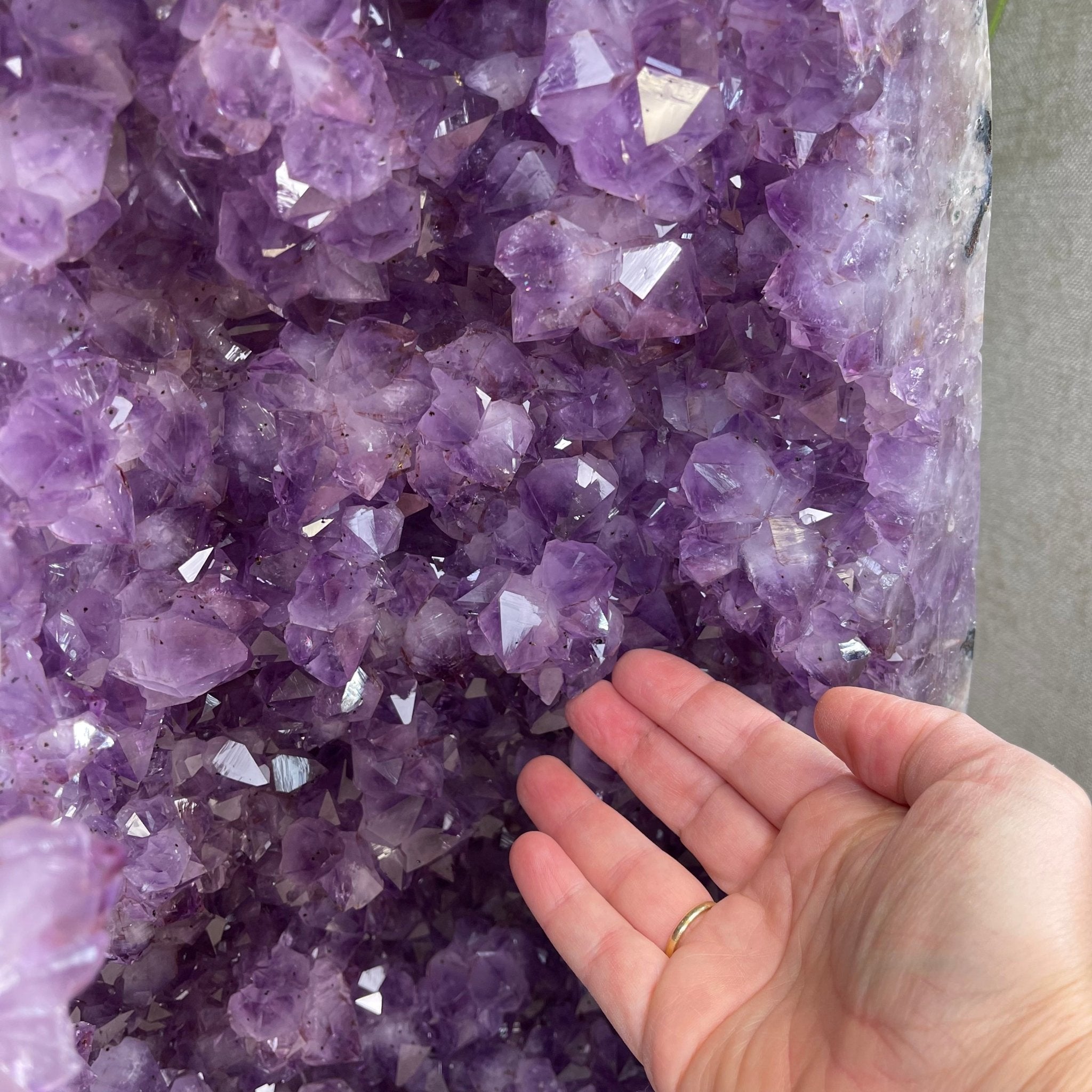 Large Extra Plus Quality Polished Brazilian Amethyst Cathedral, 155.3 lbs & 52” Tall Model #5602-0145 by Brazil Gems - Brazil GemsBrazil GemsLarge Extra Plus Quality Polished Brazilian Amethyst Cathedral, 155.3 lbs & 52” Tall Model #5602-0145 by Brazil GemsPolished Cathedrals5602-0145